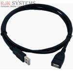 RAYMAX HIGH Speed, Pure Copper, 2.0 USB Male to USB Female Cable with 1 Year Warranty (1.5M, Black.)