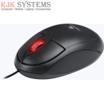 Zebronics Zeb-Rise Wired USB Optical Mouse with 3 Buttons (Black)