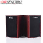 Enter S280WD 10 W Laptop/Desktop Speaker  (Brown, 2.0 Channel)